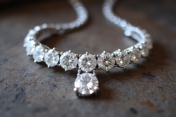Exquisite vintage diamond necklace