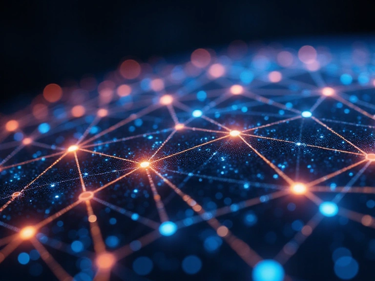 Abstract network connecting user data points