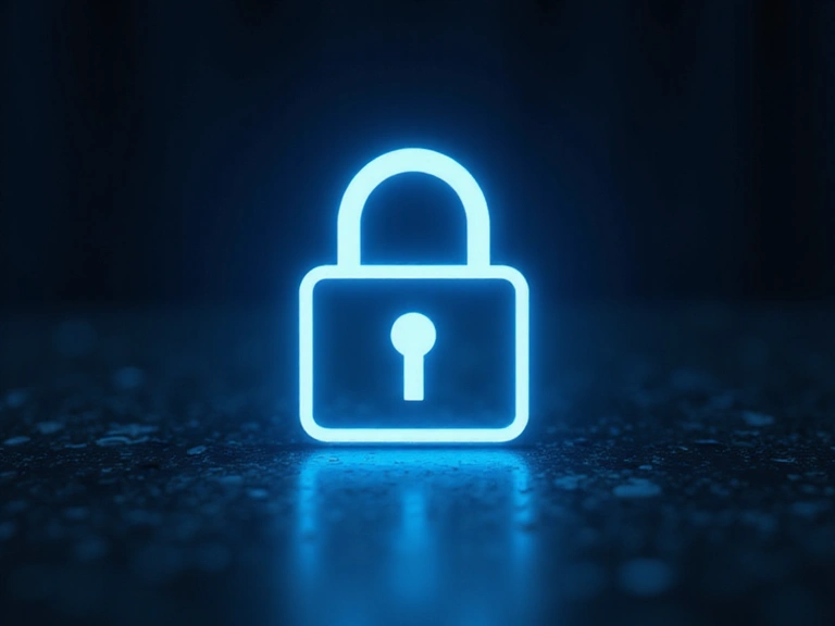 Digital security lock icon representing data protection