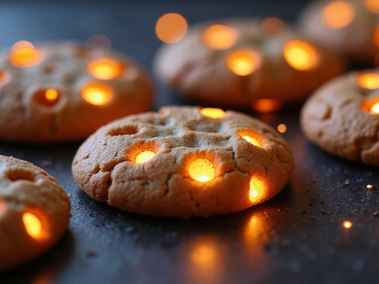 Digital cookies illustrating website tracking